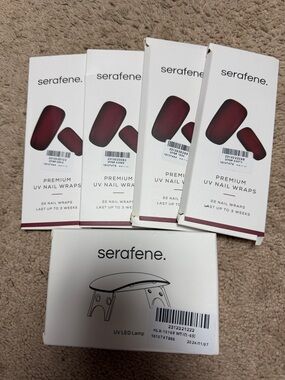 Serafene Red Premium UV Nail Wraps